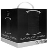 Чёрная верёвка для связывания Shots Media BV Bondage Rope OU443BLK (100 м)