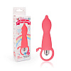 Коралловый конический анальный вибромассажёр Bior toys WSL-15001 (12 см)