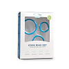 Набор из 3 голубых эрекционных колец EDC Wholesale Cock Ring Set ET229BLU