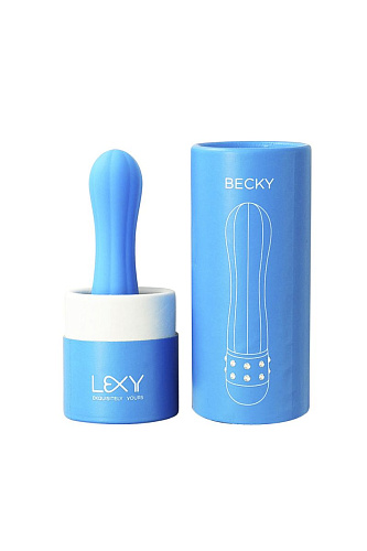 Синий вибратор Lexy Becky B4 (11,5 см)