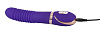 Фиолетовый водонепроницаемый вибратор с рёбрышками Orion Pleats 0586080 (22 см)