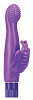 Фиолетовый вибромассажёр с клиторальным стимулятором Seven Creations 7 DELIGHT BUTTERFLY 06-143-e6 (16,5 см)