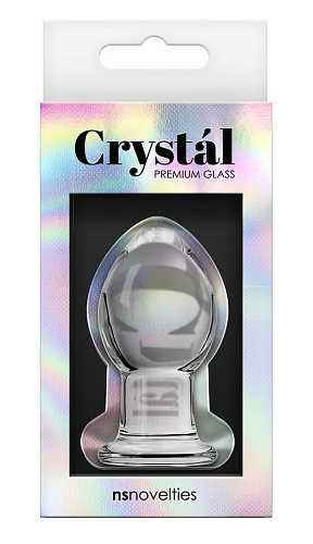 Стеклянная анальная пробка NS Novelties Crystal Small NSN-0701-11 (6,2 см)