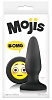 Чёрная силиконовая пробка среднего размера NS Novelties Emoji OMG NSN-0513-33 (10,2 см)