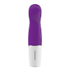 Фиолетовый мини-вибратор OVO D3 WHITE/PURPLE (14 см)