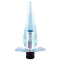 Голубая анальная пробка с вибрацией Seven Creations SUPER COMPACT VIBRATING BUTTPLUG 90302200TBL1 CS GP (10 см)