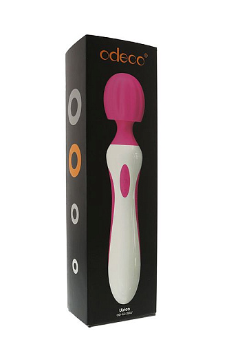 Розовый с белым вибратор-жезл Odeco ULRICA PINK OD6018-AV (28 см)