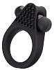 Чёрное эрекционное виброкольцо с шипиками A-toys Brid 768024
