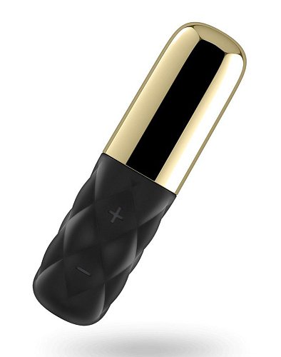 Чёрно-золотистая вибропуля Satisfyer Mini Lovely Honey J2018-43-2