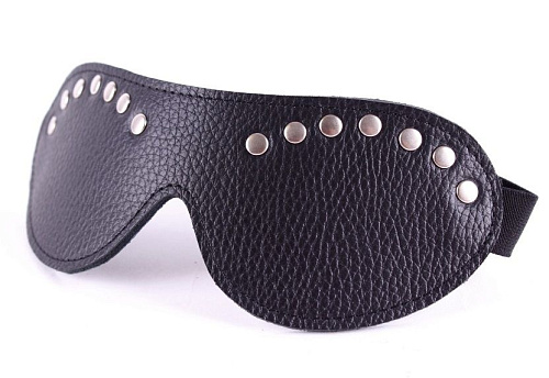Чёрная маска с декором БДСМ арсенал 58005