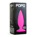 Розовая анальная пробка POPO Pleasure 731303 (10 см)