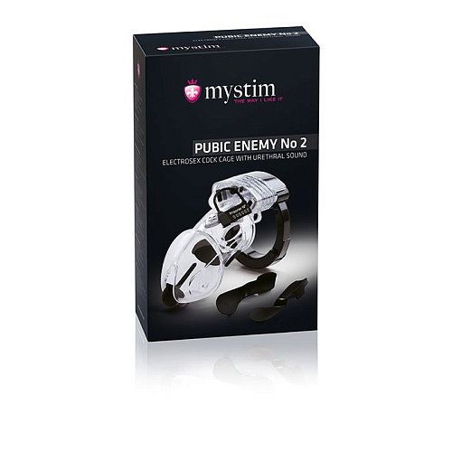 Пояс верности с электростимуляцией уретры MyStim Pubic Enemy №2 46621