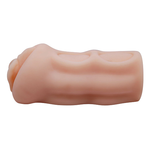 Телесная мастурбатор-вагина с рельефным тоннелем Baile Lillian  BM-009158U