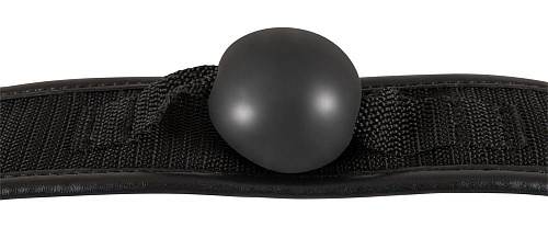 Чёрный кляп-шар на широком ремне Orion Bad Kitty 0523267