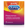 Рельефные презервативы с точками и рёбрами Durex Pleasuremax №3 (3 шт)
