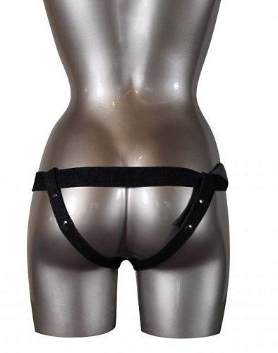 Чёрные трусики с кольцом для фиксации насадок Fun Factory HSBSB0004