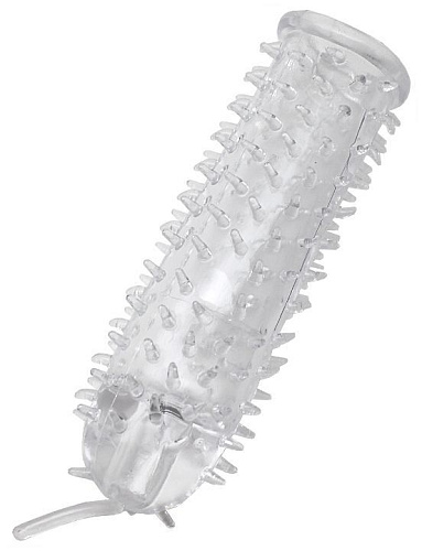 Прозрачная гелевая насадка с усиками Eroticon 30267 (15 см)