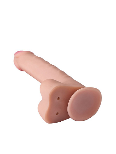 Рельефный фаллоимитатор телесного цвета из неоскин LOVETOY (А-Полимер) 812400 (22,5 см)