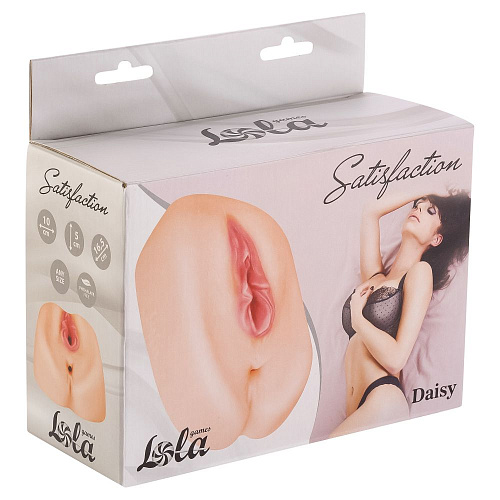 Мастурбатор с 2 тоннелями телесного цвета Lola toys Satisfaction Daisy 2101-09Lola