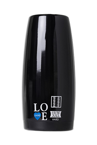 Нереалистичный мастурбатор в черной колбе Lovegame High Pressure Hard 200905