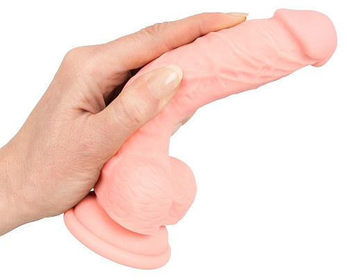 Реалистичный фаллоимитатор телесного цвета из силикона Orion Medical Silicone Dildo 05266570000 (18 см)