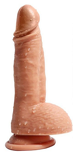 Телесный реалистичный фаллоимитатор на присоске SHEQU SJ-50064