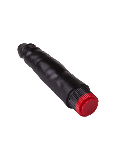 Реалистичный чёрный дилдо с вибрацией LOVETOY (А-Полимер) 417100 (16,5 см)