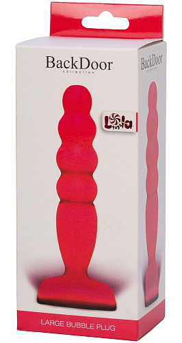 Розовый анальный стимулятор Lola toys Large Bubble Plug 511495lola (14,5 см)