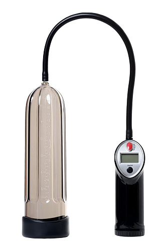 Автоматическая, дымчатая помпа-массажёр для мужчин Sexus 709011