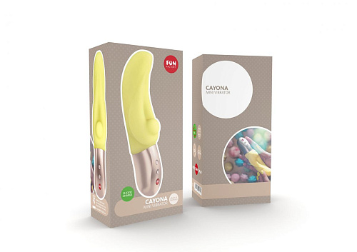 Жёлтый мини-вибратор Fun Factory CAYONA 1661812 (16 см)