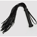 Чёрный кожаный флоггер Fifty Shades of Grey Bound to You Faux Leather Flogger FS-80139 (63,5 см)