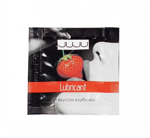 Пробник съедобного лубриканта со вкусом клубники JuJu 7173JU (3 мл)