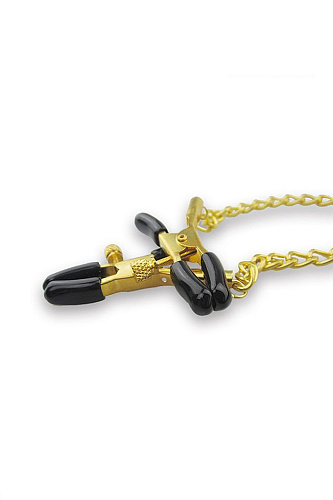 Кляп-шар с зажимами на соски и регулируемыми ремешками Romfun PR-006