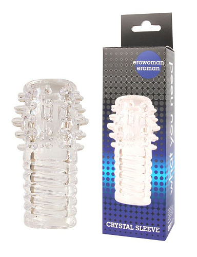 Прозрачная насадка на фаллос Bior toys EE-10207 (10 см)