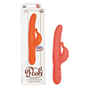 Оранжевый водонепроницаемый силиконовый вибратор California Exotic Novelties Posh 10-Function Silicone Teasing Tickler SE-4540-35-3 (20 см)