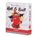 Красный стимулирующий презерватив-насадка Sitabella Roll Ball Cherry 1425