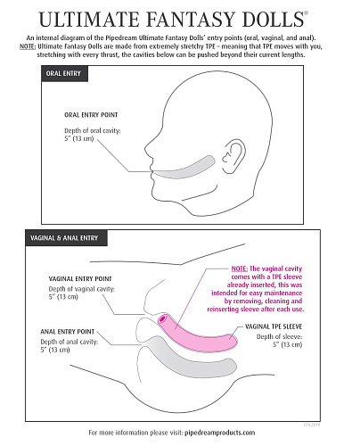 Невероятно реалистичная кукла телесного цвета Pipedream Ultimate Fantasy Dolls  Bianca RD342