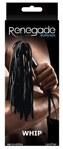Чёрная виниловая плётка NS Novelties Whip NSN-1195-13 (40 см)