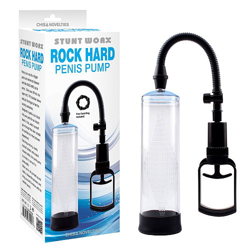 Прозрачная поршневая помпа Chisa Rock Hard Penis Pump CN-702364294