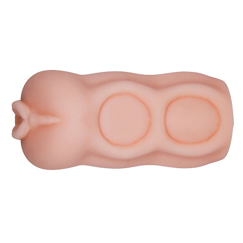 Телесная мастурбатор-вагина с рельефным тоннелем Baile Lillian  BM-009158U