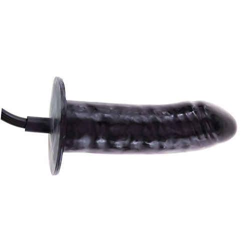 Чёрный расширяющийся анальный вибратор Baile BW-008078AQ (15,5 см)