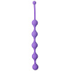 Фиолетовая анальная цепочка Dream Toys SEE YOU FIVE BEADS ANAL 21222 (28,1 см)