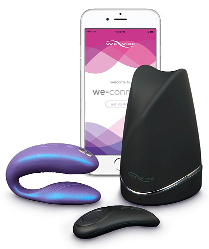 Фиолетовый вибратор для пар We-vibe Sync Cosmic SNSYSGC