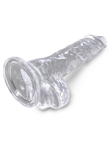 Прозрачный фаллоимитатор Pipedream King Cock Clear 4 Cock with Balls PD5750-20 (12,7 см)