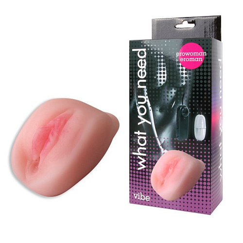 Телесная вагина с вибрацией Bior toys Erowoman-Eroman EE-10124