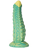 Зелёный фаллоимитатор с чешуйками Erasexa «Аллигатор» zoo41 (22 см)