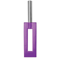 Фиолетовая шлёпалка Shots Media BV Leather Gap Paddle OU018PUR (35 см)