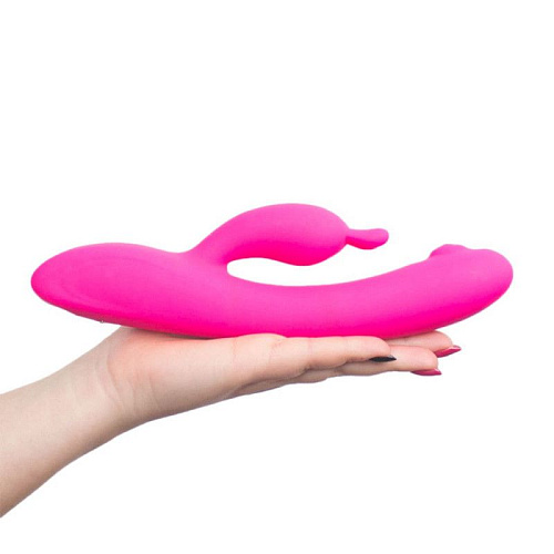 Розовый вибратор с клиторальным отростком RestArt Pimple RA-354 (23 см)