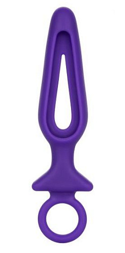 Фиолетовая силиконовая пробка с прорезью California Exotic Novelties Silicone Groove Probe SE-0393-46-2 (10,25 см)