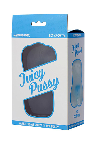 Прозрачный реалистичный мастурбатор ToyFa Juicy Pussy Hot Crystal 894003